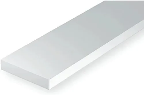 Evergreen Modelos a escala Tira .020 x .125 10 EVG126 Suministros de construcción de plástico