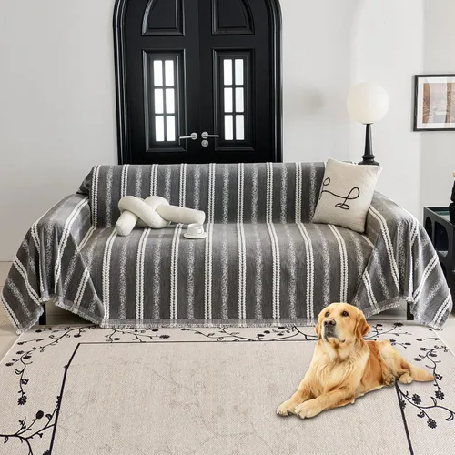 Vista 17 de HAOMAIJIA Funda de sofá antideslizante para sofá de 2 cojines, fundas de sofá seccionales lavables para perros y mascotas, protector de muebles