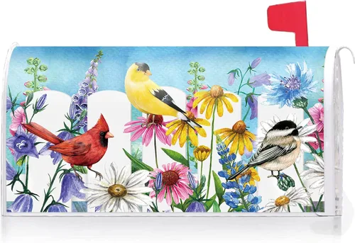 Vista 8 de Texupday Decoración de hojas de arce con tira magnética para buzón de otoño, diseño de búho de arce, cubierta de buzón para buzón, tamaño estándar