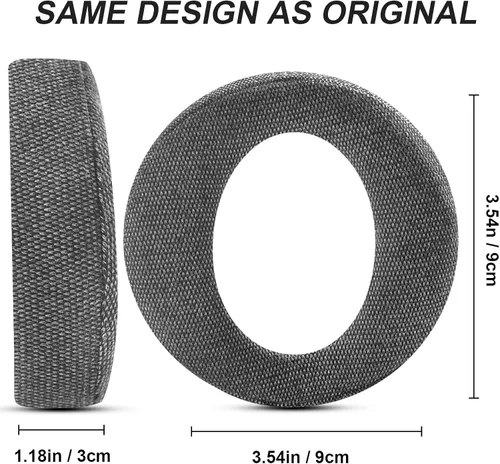 Vista 18 de GVOEARS - Almohadillas de repuesto para auriculares inalámbricos Sony PlayStation 5 PS5 Pulse 3D (tela de malla transpirable)