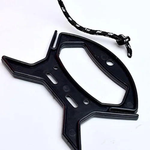 Vista 3 de Juego de 10 organizadores de cables, enrollador de cables de plástico compacto para cables de extensión, cables de carga, líneas de pesca y cuerdas