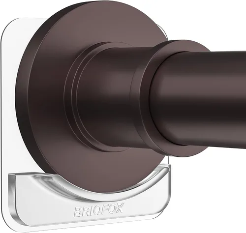 Vista 8 de BRIOFOX Soporte para Barra de Ducha Compatible con Todos los Extremos de Barra de Ducha de 1.9 Pulgadas o Menos, Soporte de Barra de Cortina