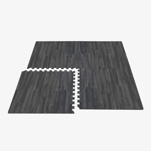 Vista 5 de Forest Floor 5/8 Inch Thick Printed Foam Tiles, Premium Wood Grain Interlocking Foam Floor Mats, Anti-Fatigue Flooring