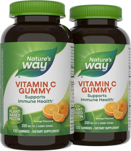 Vista 8 de Nature's Way - Gomitas de vitamina C para apoyo inmunológico*, sabor a naranja, 250 mg, 120 gomitas
