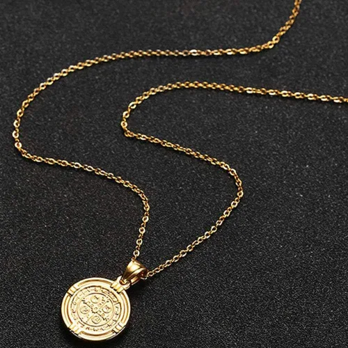 Vista 2 de Jude Jewelers Collar con colgante de acero inoxidable con medalla de San Benito cristiano Jesús contra el mal de protección católica religiosa CSPB