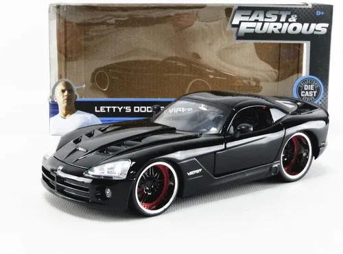 Vista 7 de Fast & Furious Letty's Dodge Viper SRT 10 1/24 Scale Diecast Car Black