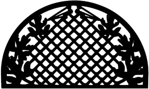 Vista 6 de Imports Decor - Felpudo de goma semicircular, Rosemary Welcome, 18 x 30 pulgadas