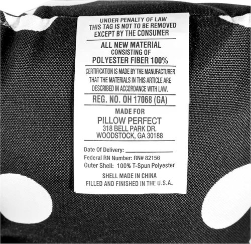 Vista 7 de Pillow Perfect Almohadillas negras para sillas de exteriores e interiores, 15.5 x 16 pulgadas, paquete de 2