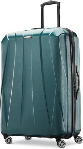 Vista 45 de Samsonite Centric 2 Set de maletas rígidas expandibles con ruedas giratorias dobles, Azul Caribe, Juego de 2 piezas (equipaje de mano/grande)