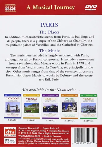 Vista 2 de Naxos Scenic Musical Journeys Paris A Musical Tour of Paris, Chantilly, Versailles and Chartres