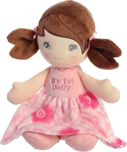 Vista 3 de Aurora® Elegant My First Dolly Baby - Muñeca de peluche - Juego imaginativo - Compañeros elegantes - Morena de 12 pulgadas