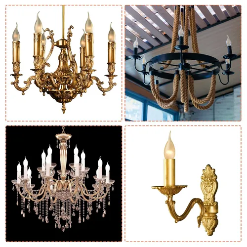 Vista 5 de MECCANIXITY Fundas para candelabros de 3.1 pulgadas de alto, fundas de metal para candelabros, se adaptan a la mayoría de candelabros, bronce Bronce