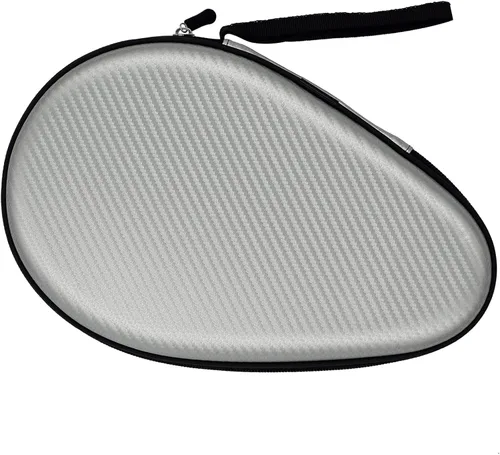 Estuche de paletas de ping-pong, funda rígida de almacenamiento portátil de ping pong, puede sostener proteger 2 raquetas de tenis de mesa para