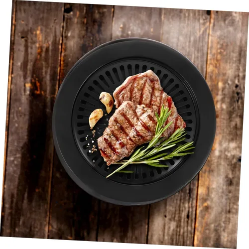 Vista 5 de Bandeja antiadherente para asar a la parrilla de doble capa para hornear horno seguro para hornear barbacoa