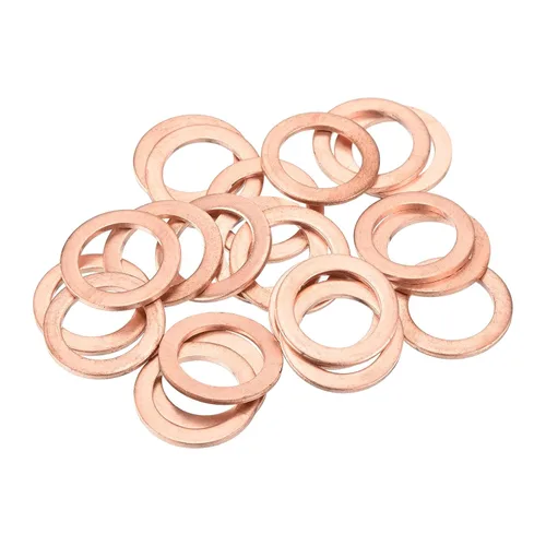 Vista 92 de MECCANIXITY 12 piezas de arandelas planas de cobre, arandelas de cobre planas métricas de sellado de 12x17x1.5mm mejoradas para conexiones