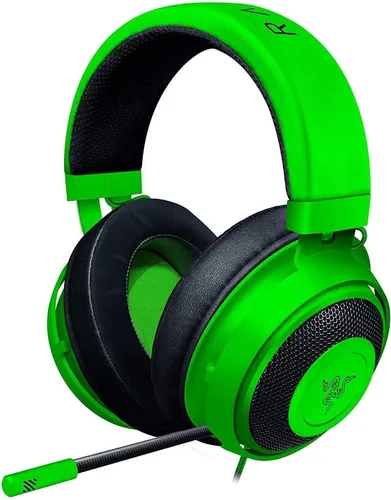 Vista 10 de Auriculares de juego Razer Kraken: estructura de aluminio ligera, micrófono retráctil con cancelación de ruido, para PC, PS4, PS5, conmutador, Xbox