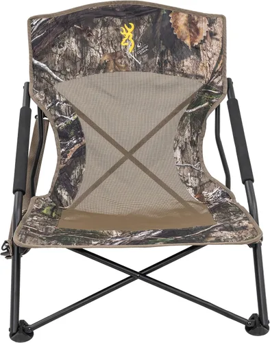 Vista 6 de Browning Strutter - Silla de caza de pavo de camuflaje con diseño compacto plegable de perfil bajo, marco de acero duradero, correa de transporte