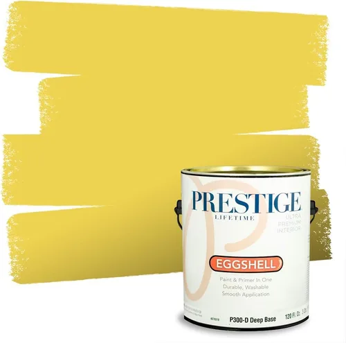 Vista 47 de PRESTIGE Pinturas de pintura exterior e imprimación en uno, 1 galón, plano, combinación comparable de Benjamin Moore* Pila de heno