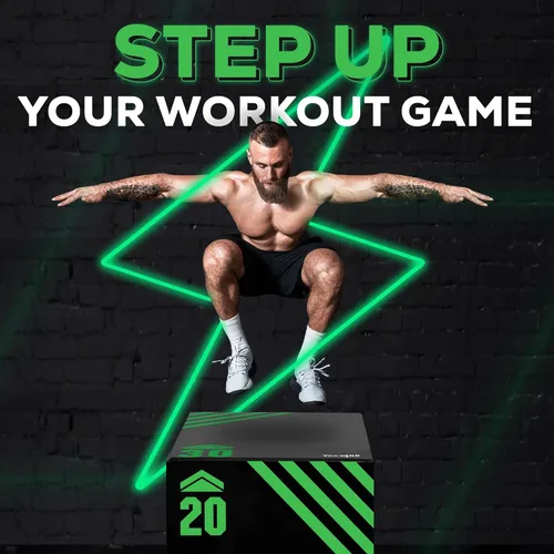 Vista 6 de Yes4All 3 in 1 Foam Plyometric Jump Box for Training & Conditioning - Plyo Jump Box for Fitness Workout Exercise