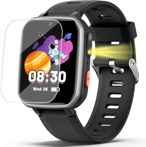 zicor Reloj de juego para niños con 26 juegos de rompecabezas, doble cámara, reproductores de video personales, podómetro, grabadora de video,