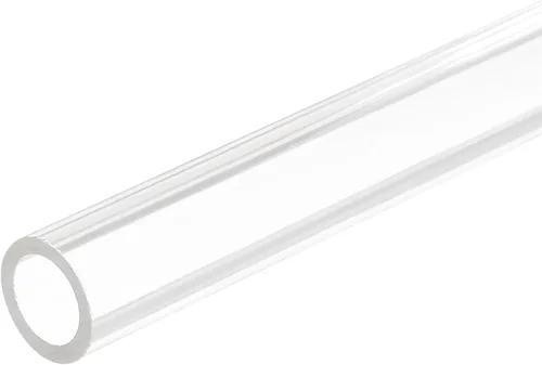 Vista 17 de MECCANIXITY Tubo de plástico rígido redondo transparente de acrílico 2 mm ID 4 mm OD 305 mm (12 ") para lámparas y linternas, sistema