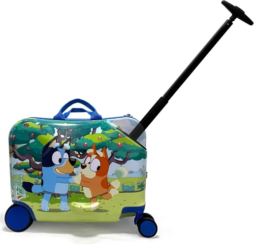 Fast Forward Veliz de viaje para niños, equipaje de mano de 18'' para niños pequeños con ruedas, linda maleta de viaje ligera para niños en carro