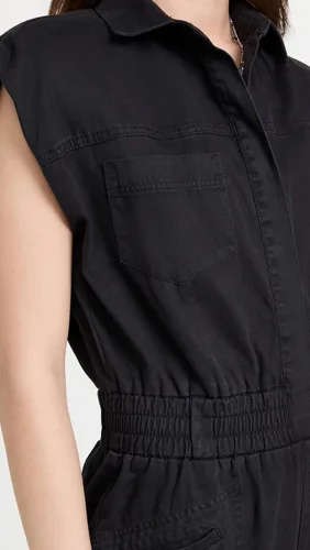 Vista 6 de Pistola Denim Mono acolchado con hombros rosie para mujer