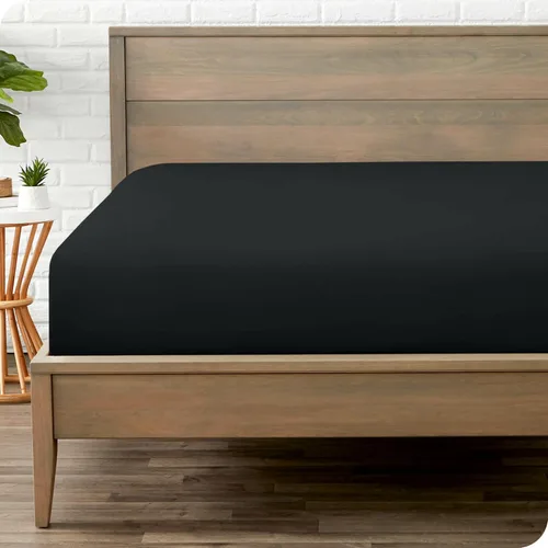 Vista 26 de Bare Home - Sábana bajera de microfibra 1800 muy suave y duradera, para colchones altos tamaño individual, color blanco