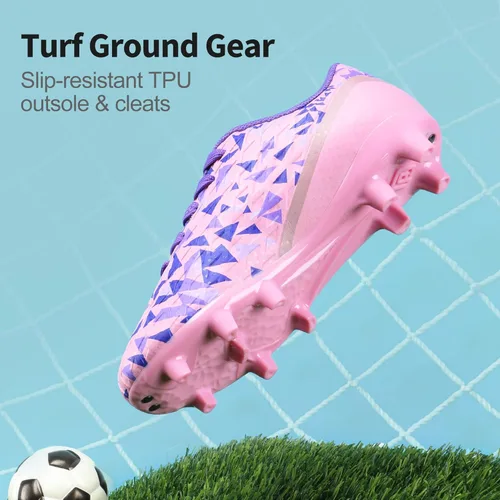 Vista 3 de DREAM PAIRS Tacos de fútbol para niños y niñas