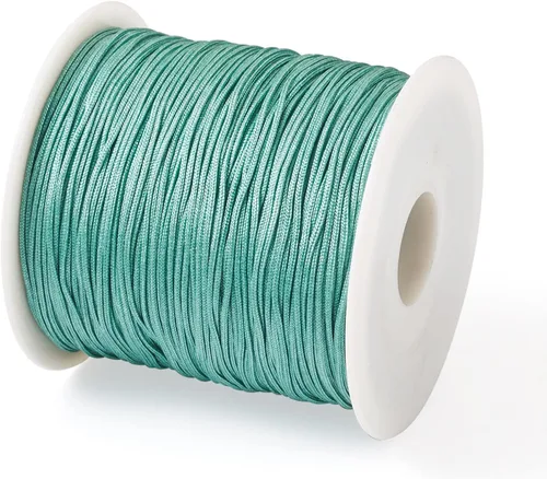 Vista 12 de Cheris - Cuerda de nailon para abalorios de nailon de 0.031 in, color azul, hilo de macramé, para hacer joyas, suministros de envoltura Kumihimo