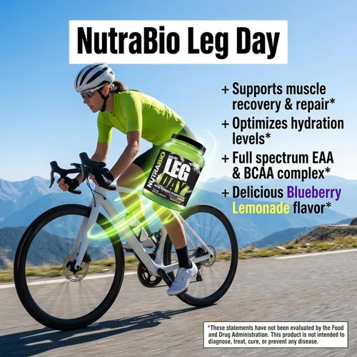 Vista 6 de NutraBio Leg Day Intra Workout Powder - Suplemento avanzado de carbohidratos con dextrina en racimo y electrolitos - Polvo de carbohidratos