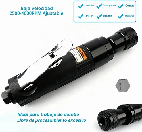 Vista 4 de Kit de reparación de neumáticos de baja velocidad, 2500RPM Air Tire Buffer Tire Patch Kit, Rueda de pulido de neumáticos neumáticos, Máquina