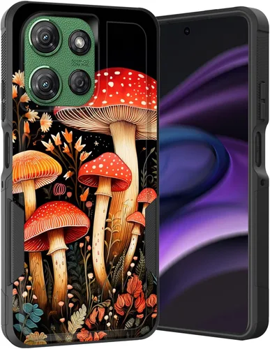 Vista 36 de para Moto G Play 4G 2024, funda de dos capas híbrida resistente y a prueba de golpes, PC duro + silicona suave protectora para Motorola Moto G Play