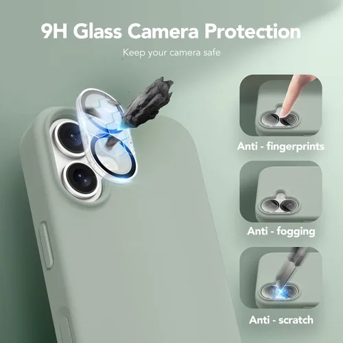 Vista 1722 de GONEZ Funda magnética para iPhone 14, compatible con Magsafe, con protector de pantalla + protector de cámara, forro de microfibra antiarañazos