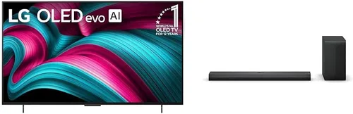 LG 42" OLED evo C5 4K TV, S70TY 3.1.1-Channel Soundbar, Dolby Atmos, Wow Orchestra, Altavoz trasero listo, Subwoofer inalámbrico