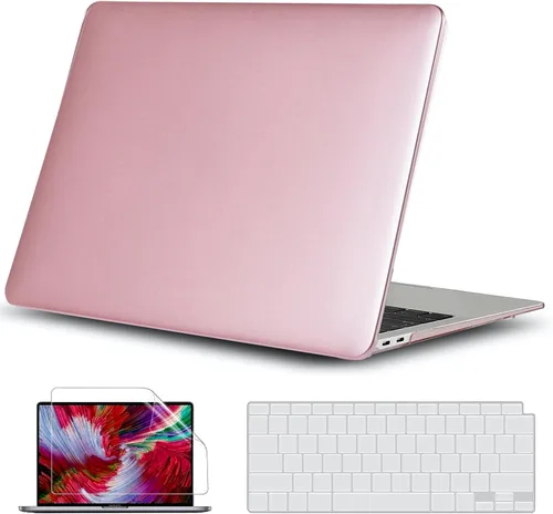 Vista 15 de GVTECH Funda para MacBook Air de 13 pulgadas (2010-2017) A1369 A1466 carcasa rígida de plástico, carcasa negra