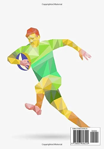 Vista 2 de Rugby Log book Practice Book & Journal to Keep track of your training and improve your player skills 17 cm x 25 cm, 100 pages Gift for Rugbymen &