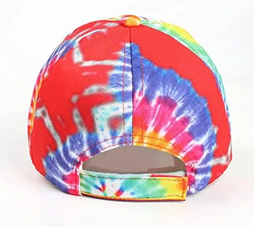 Vista 3 de BEARUN Gorra de béisbol de algodón con teñido anudado de perfil bajo, gorra de béisbol de hiphop, sombrero de papá
