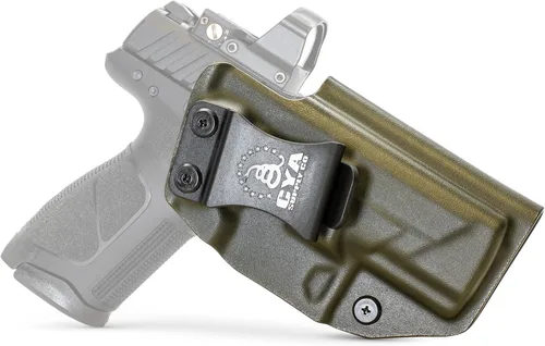 Vista 42 de CYA Supply Co. Funda para llevar armas dentro del cinturón, lista para ópticos (verde OD) IWB, para llevar armas ocultas, dentro de la cintura
