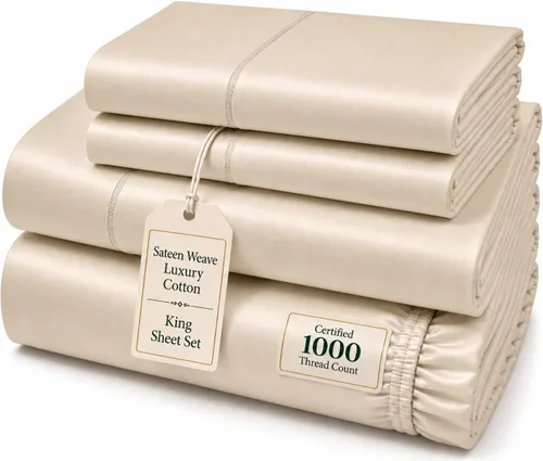 Vista 13 de CHATEAU HOME COLLECTION Juego de sábanas tamaño individual, sábanas de 1000 hilos tamaño individual de algodón, sábanas individuales de bolsillo 01
