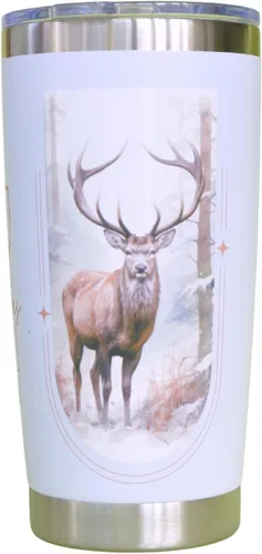 Vista 3 de Taza de café aislada de 20 onzas con tapa, vaso aislado al vacío de doble pared de acero inoxidable con tapa deslizante a prueba de salpicaduras.