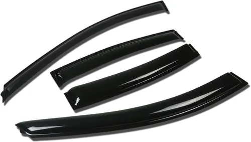 Auto Dynasty 4 piezas de viseras adhesivas para ventanas, deflector protector contra la lluvia, compatible con Chevy Cruze 2011-2014, acrílico