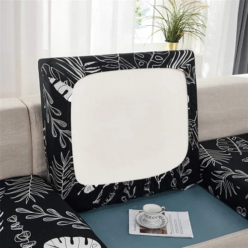 YURRO Funda de cojín elástica ajustable con banda elástica, funda de cojín de repuesto para asiento de caravana, funda de sofá antigolpes para sofá