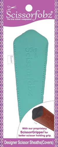 Vista 69 de SCISSORFOBZ Fundas protectoras para tijeras de diseño, para pequeñas tijeras de bordado, color verde mar, #SS-7