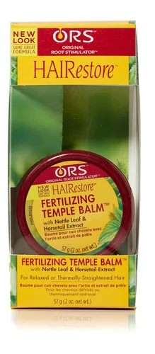 Vista 2 de ORS HAIRestore - Bálsamo fertilizante para templos con extracto de hoja de ortiga y cola de caballo, 2 onzas (paquete de 3)