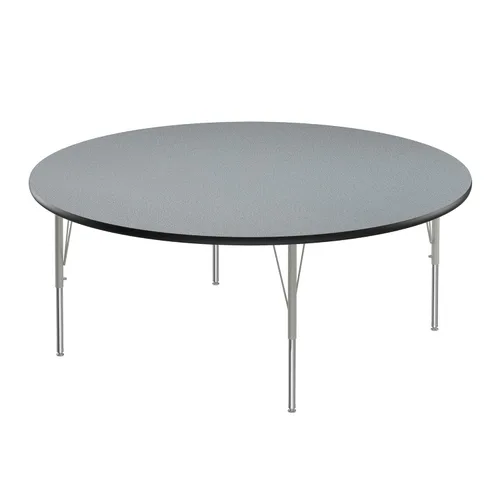 Vista 52 de Correll - Mesa rectangular de actividades para el aula de 24 x 36 pulgadas, altura ajustable (19-29 pulgadas), granito negro, parte superior