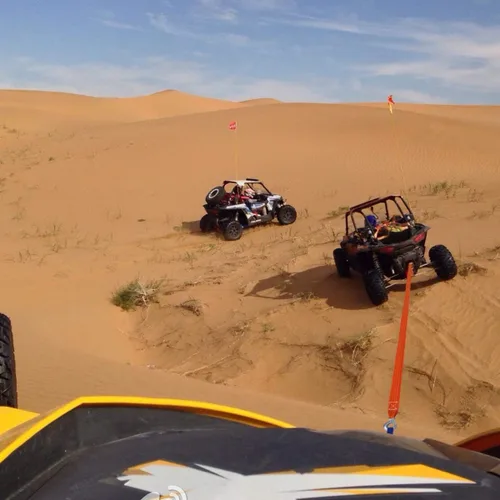 Vista 7 de Correa de remolque con ganchos, correa de recuperación de 2 pulgadas x 20 pies, 10,000 libras, cuerda de remolque reforzada para vehículos