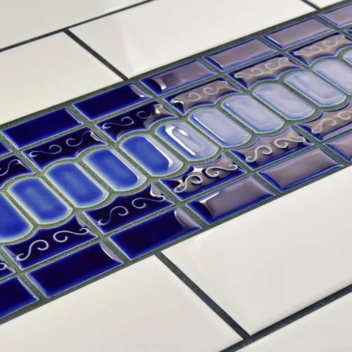 Vista 10 de Merola Tile Módena Azul Cobalto 11-3/8" x 13-1/8" Azulejo de porcelana para piso y pared