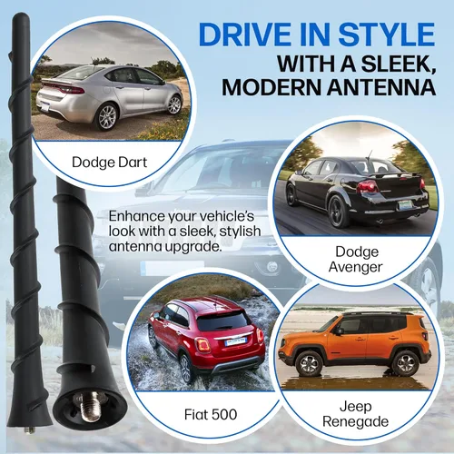 Vista 6 de Antena para Dodge Avenger, Dart, Durango, Journey, Nitro Fiat 500 Jeep Compass, Cherokee, Grand Cherokee, Liberty, Renegade Chrysler 200