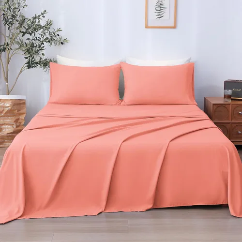 Vista 39 de LONAVA Juego de sábanas individuales de 3 piezas, sábanas de microfibra beige ultra suaves y transpirables, 1600 hilos de hotel de lujo Oeko-Tex